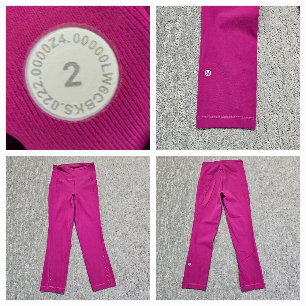 Lululemon Swift Speed High-Rise  21"  Size 2‎  Magenta Purple
